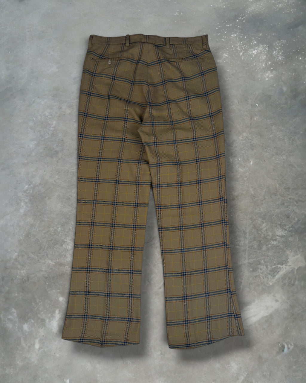 ‘70s Talon Zip Plaid Trousers Sz. 34x32