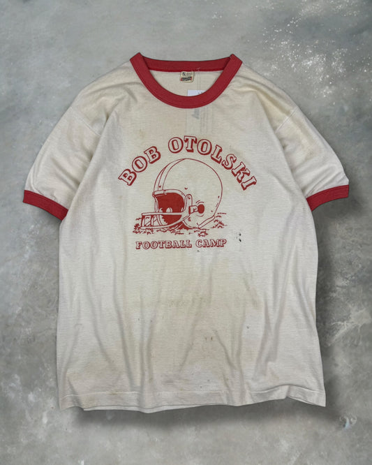 ‘70s Football Camp Ringer Tee Sz. XL