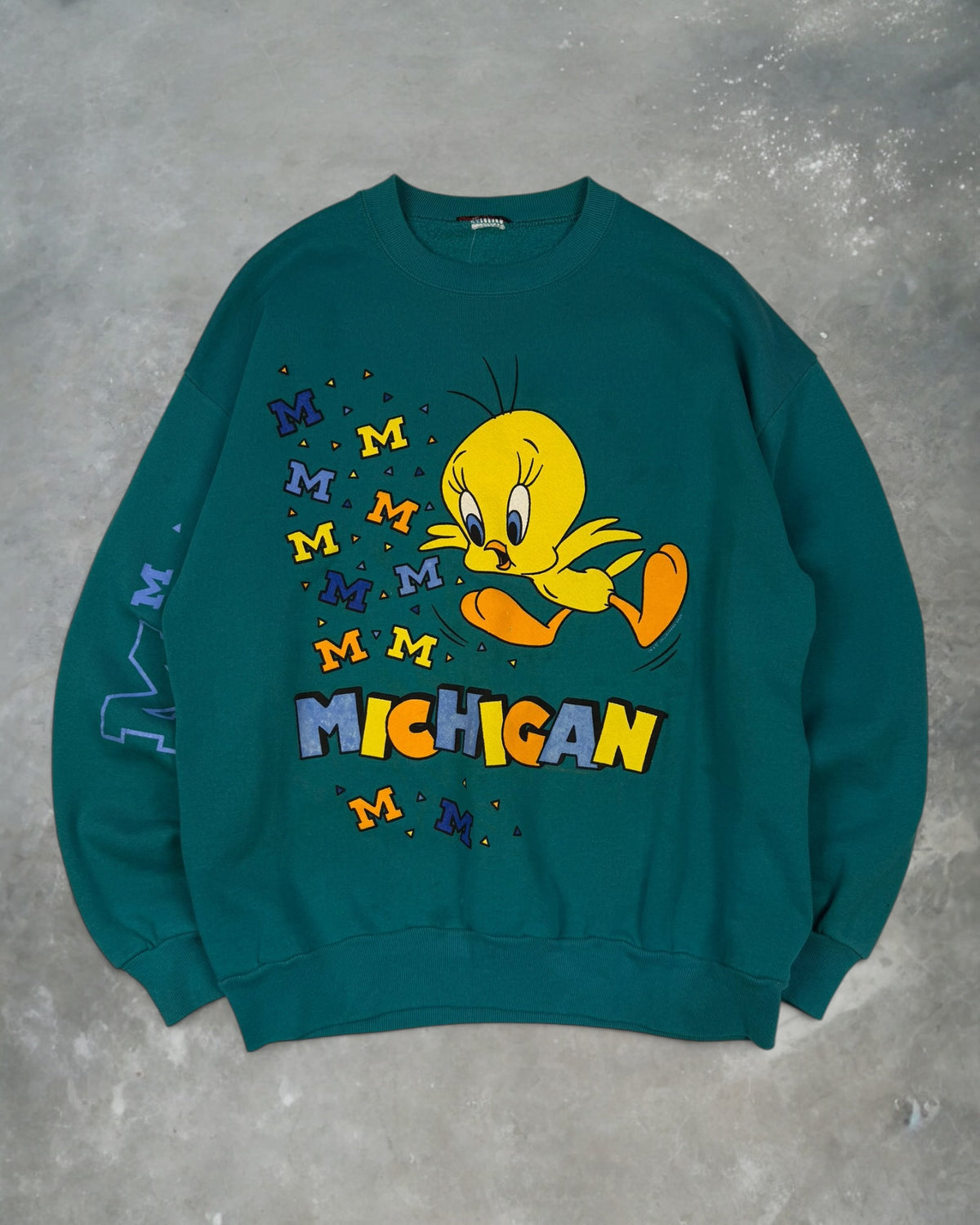 ‘90s Michigan University Tweety Bird Crewneck Sz. L
