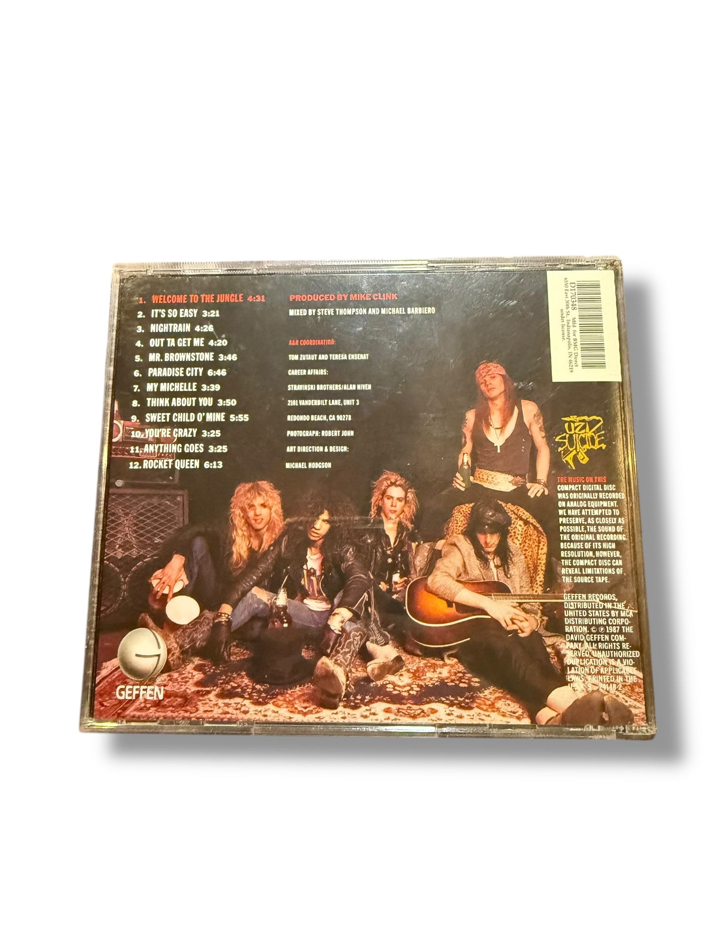 ‘87 Guns N Roses CD