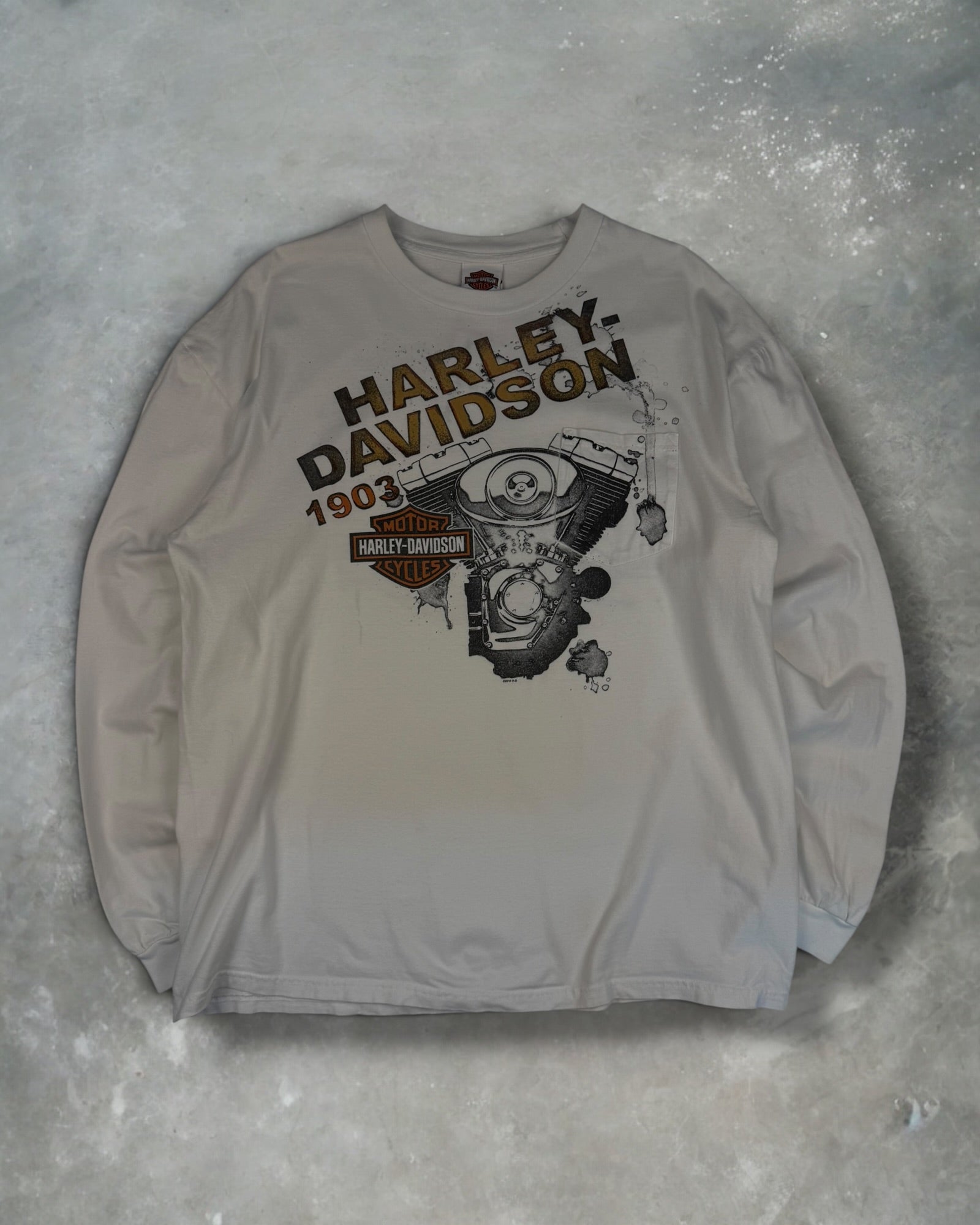 ‘10 Florida Harley Davidson Pocket Long Sleeve Sz. XL