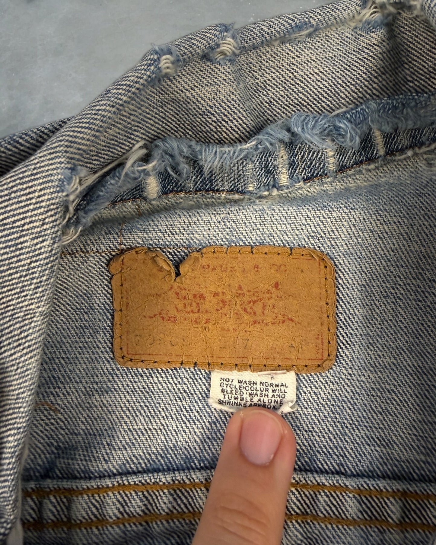 ‘80s Levi’s Cut Off Type 3 Denim Jacket Sz. M