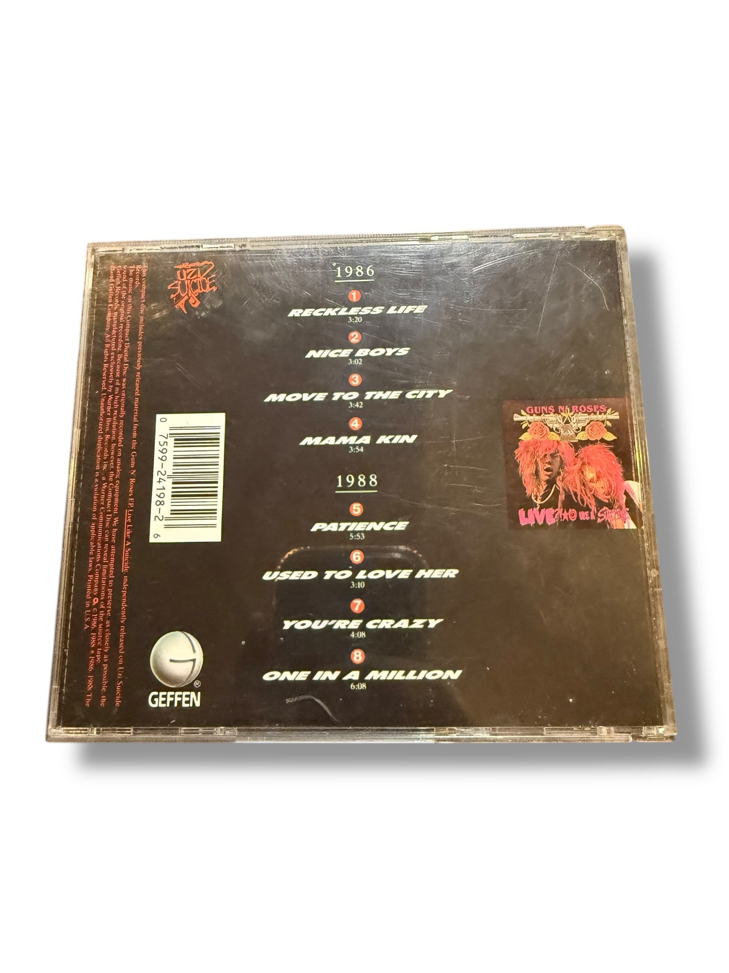 ‘86 Guns N Roses Lies CD