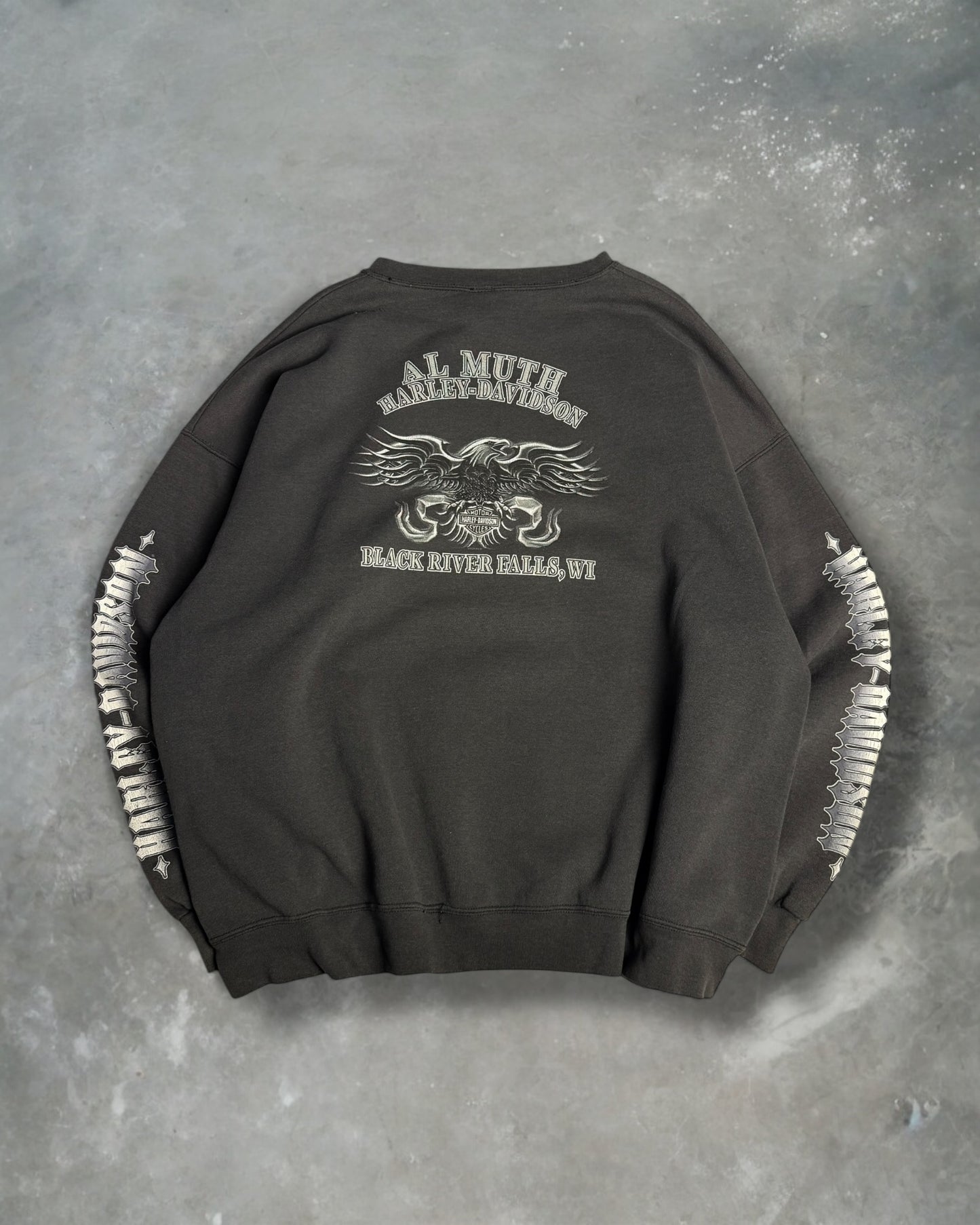 ‘90s Harley Davidson Skull Flame Crewneck Sz. XXXL