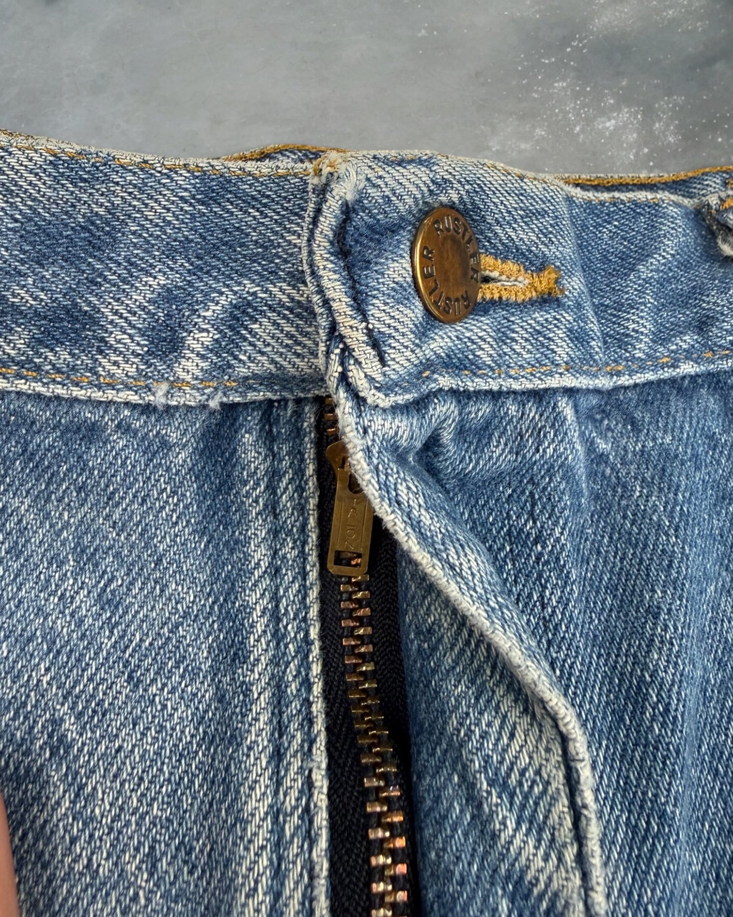 ‘70s Talon Zip Rustler Cut Off Jorts Sz. 35
