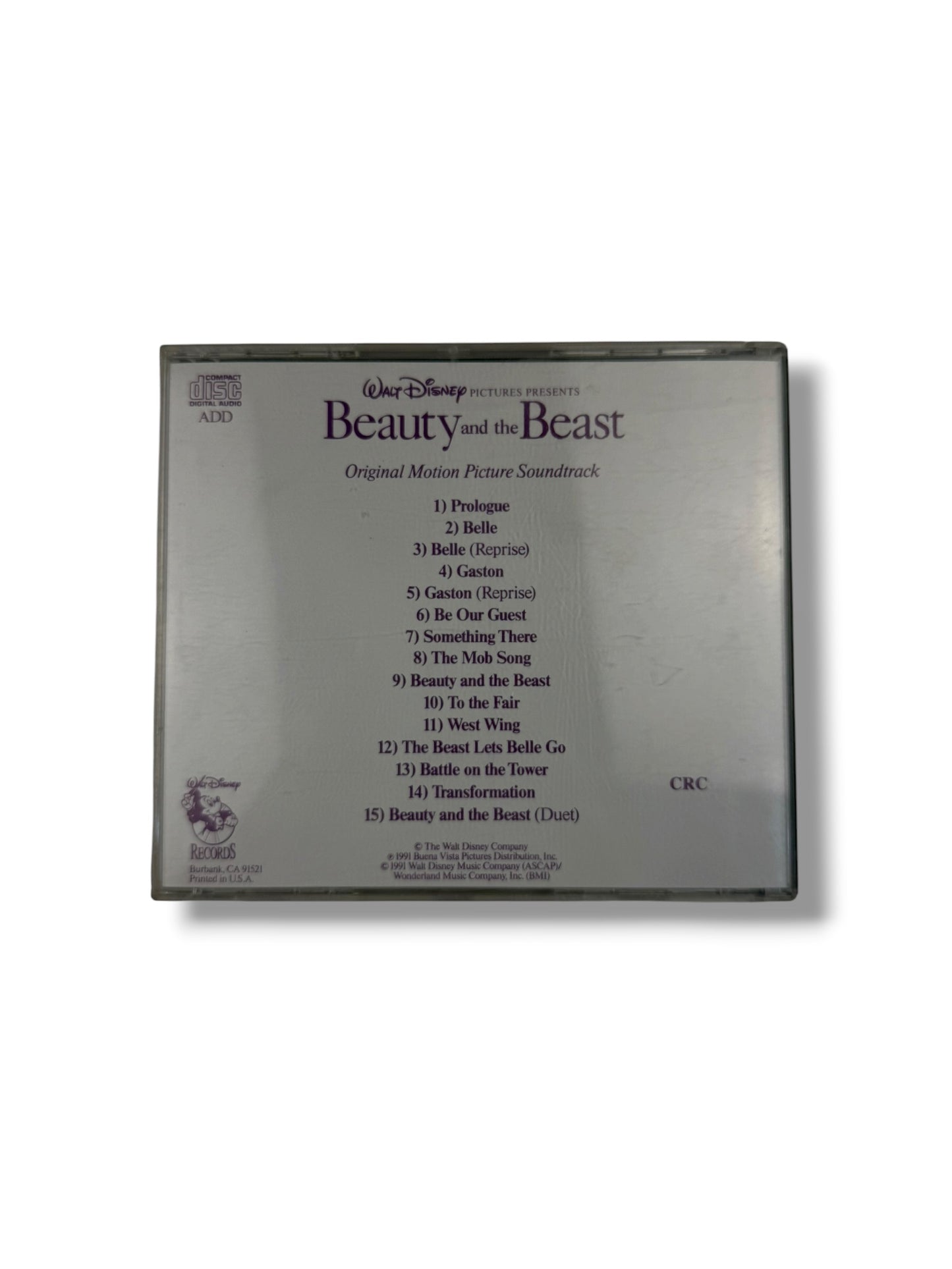 ‘91 Beauty & The Beast CD