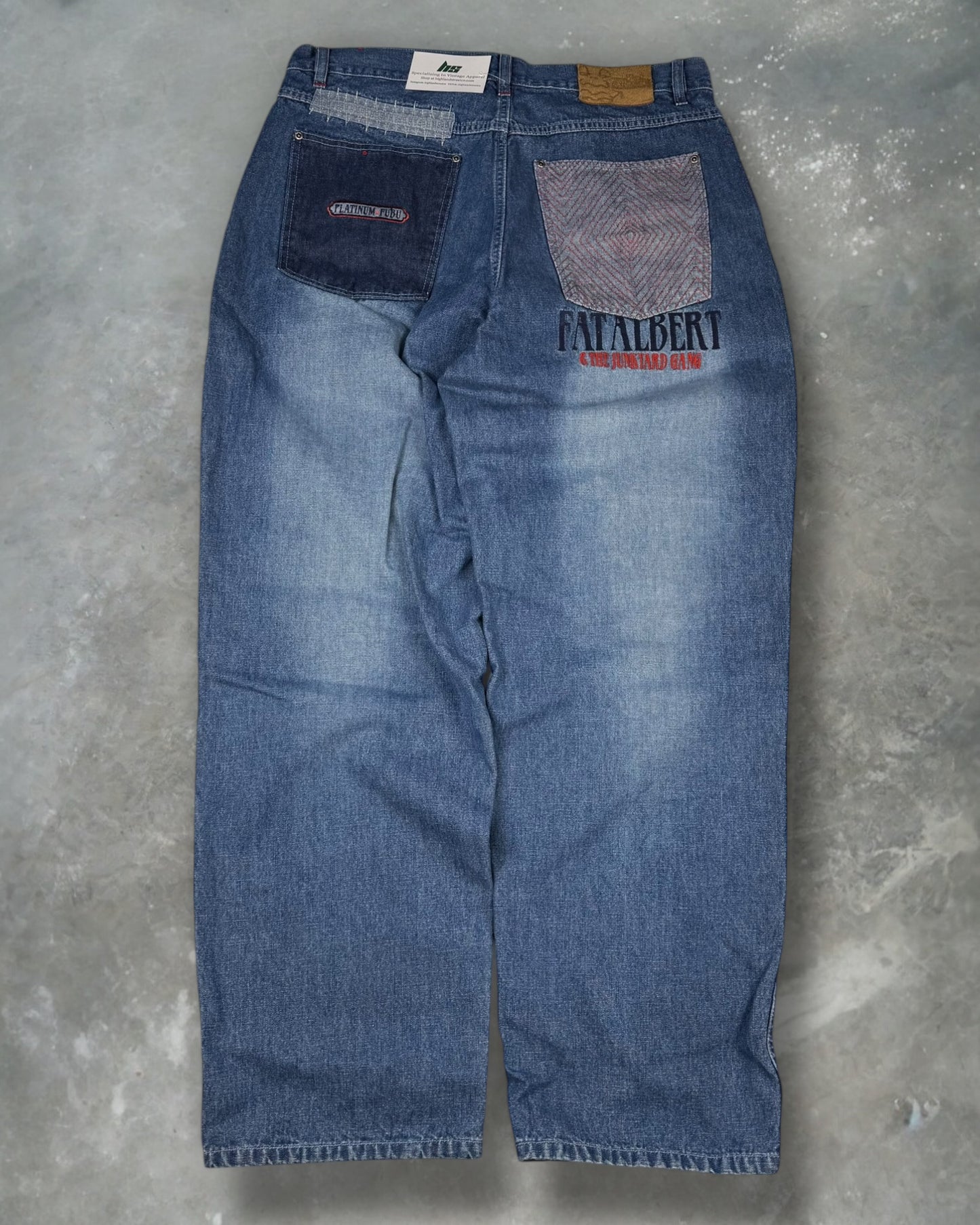 ‘00s Fat Albert Baggy Denim Pants Grail Sz. 38x34