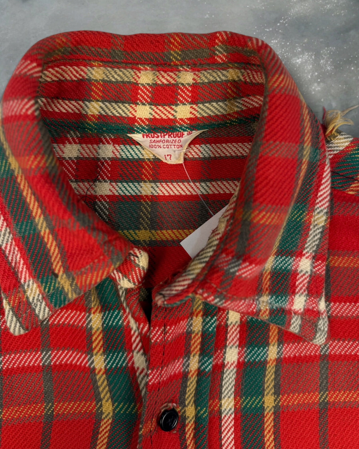 ‘60s All Cotton Frostproof Flannel Sz. XL