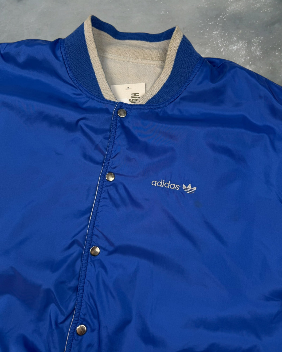 ‘80s Adidas Reversible Satin Jacket Sz. L