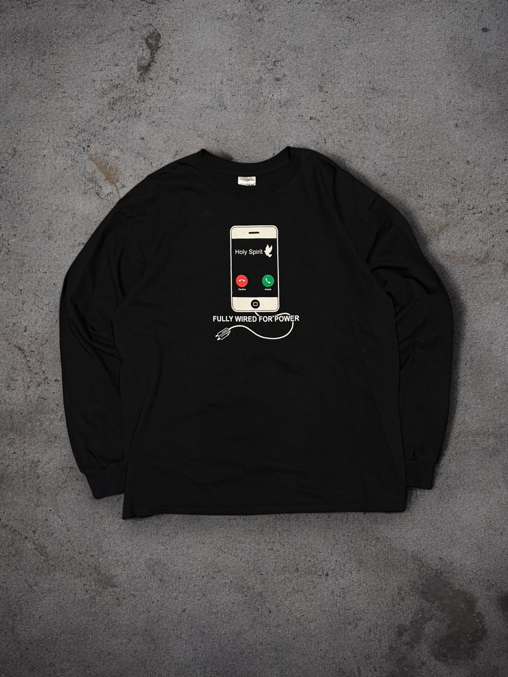 ‘10s Holy Spirit Jesus Long sleeve Sz. L