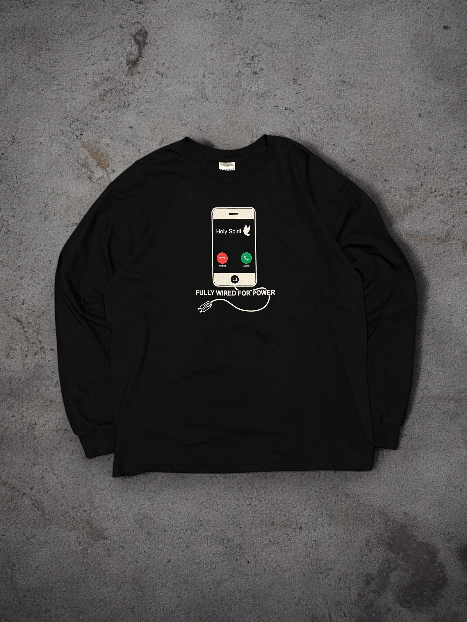 ‘10s Holy Spirit Jesus Long sleeve Sz. L