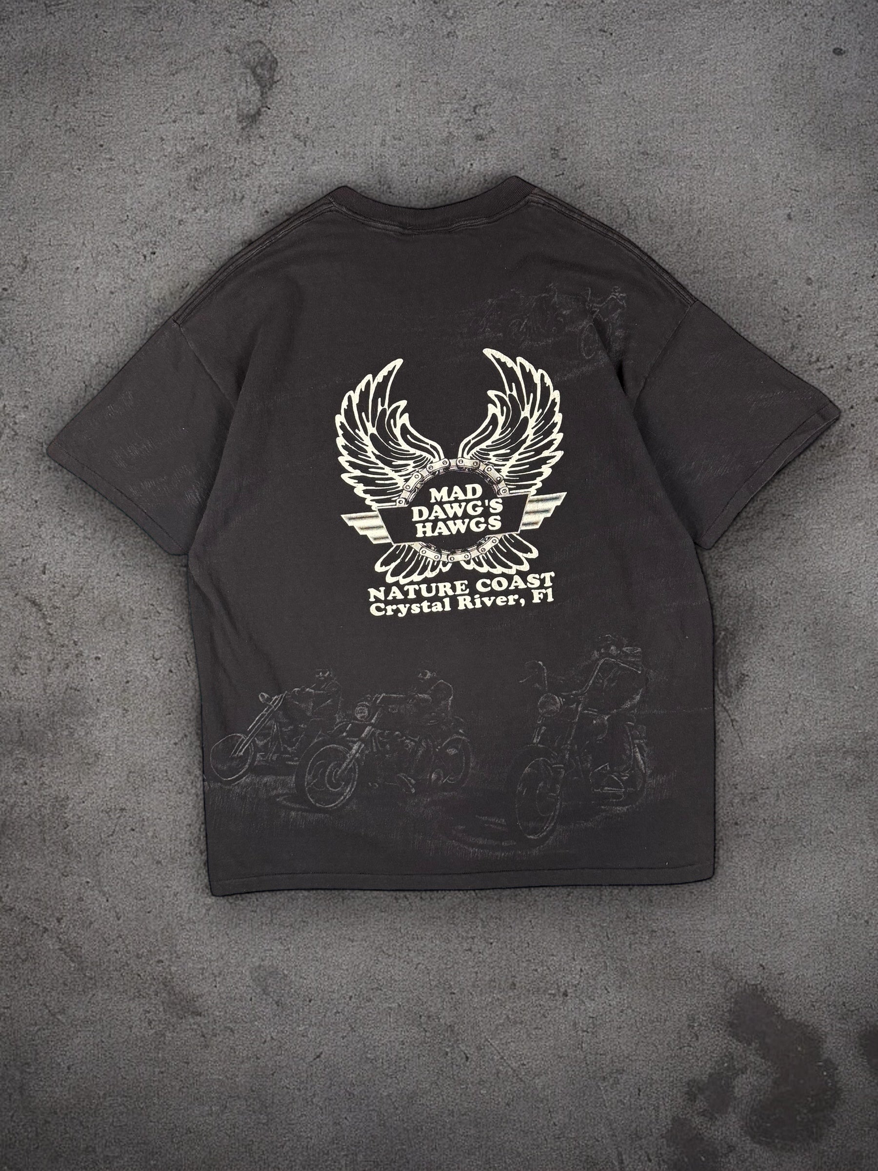 ‘90s American Biker Wrap Around Tee Sz. XL