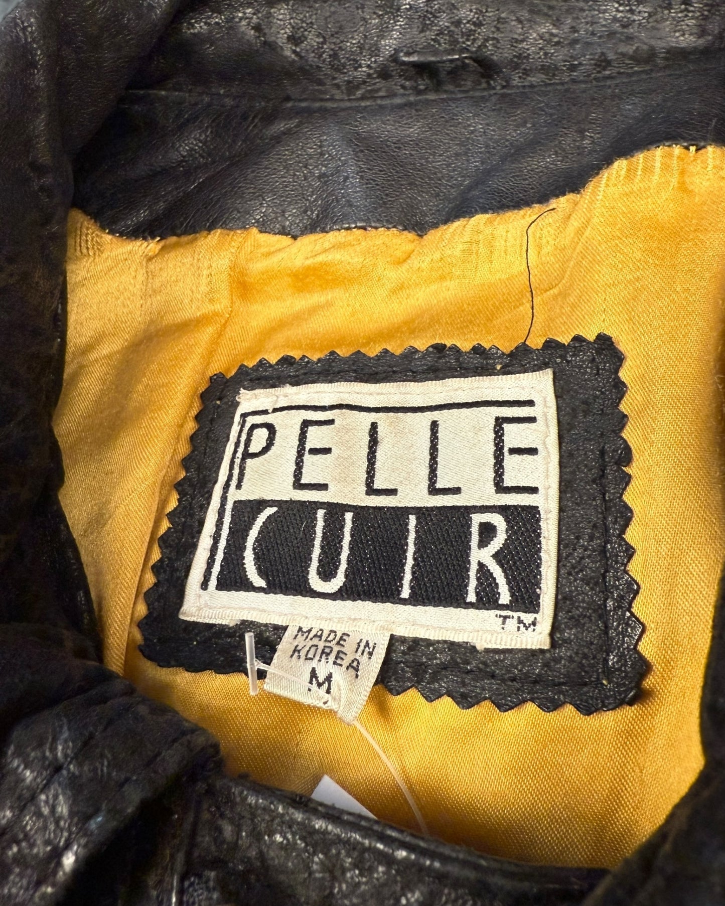 ‘90s Pelle Cuir Leather Jacket Sz. M