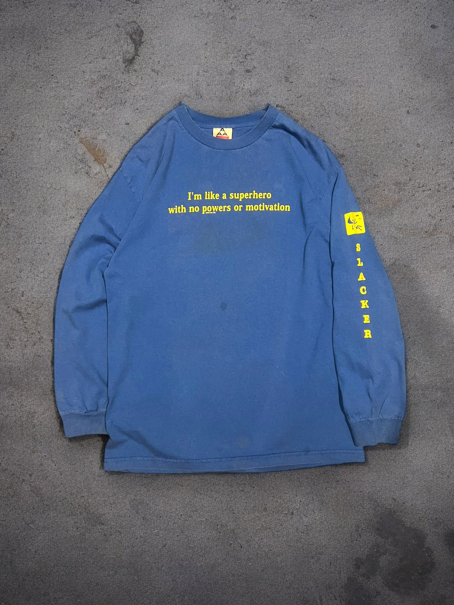 ‘00s Superhero/Slacker Long Sleeve Sz. L