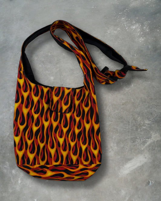‘90s Flame Biker Bag