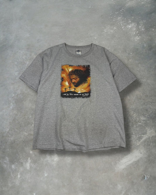 ‘00s Jesus Wounds Tee Sz. XL