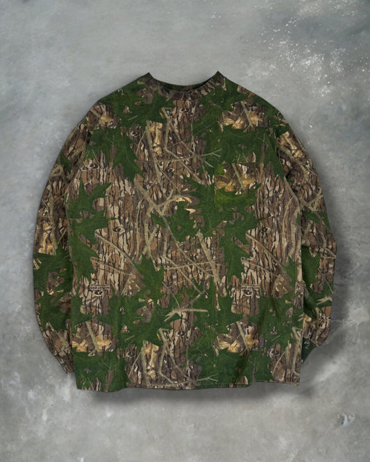 ‘90s Real Tree Camo Pocket Long Sleeve Sz.  XXL