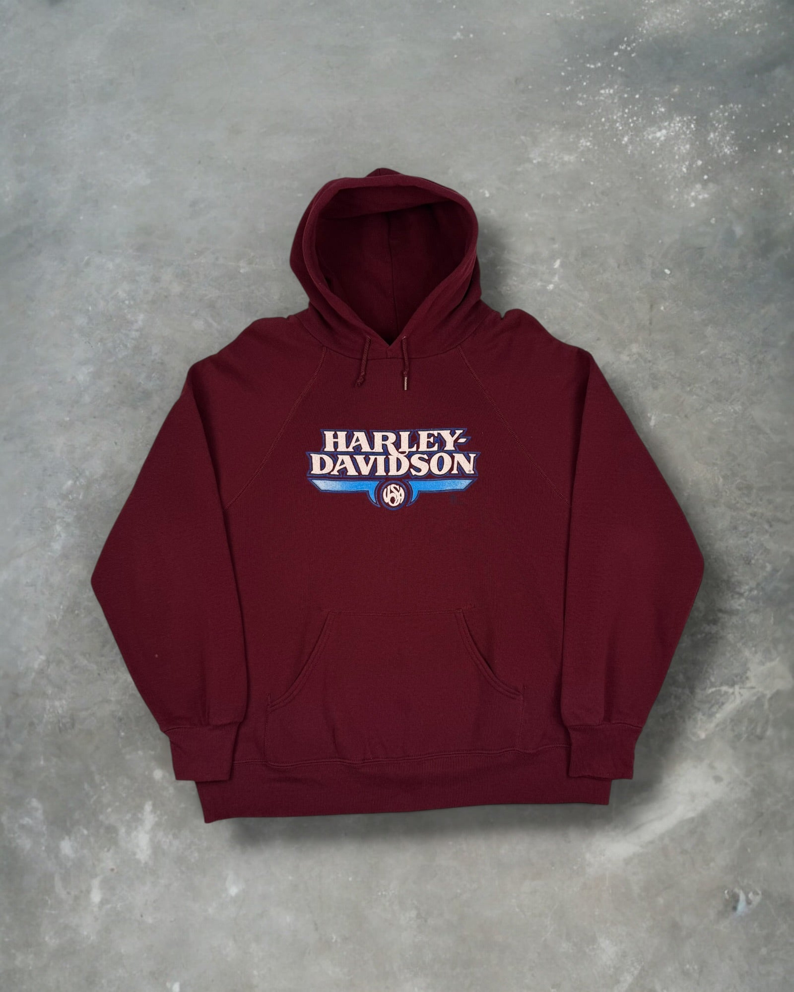 ‘82 Harley Davidson South East Raglan Hoodie Sz. XL