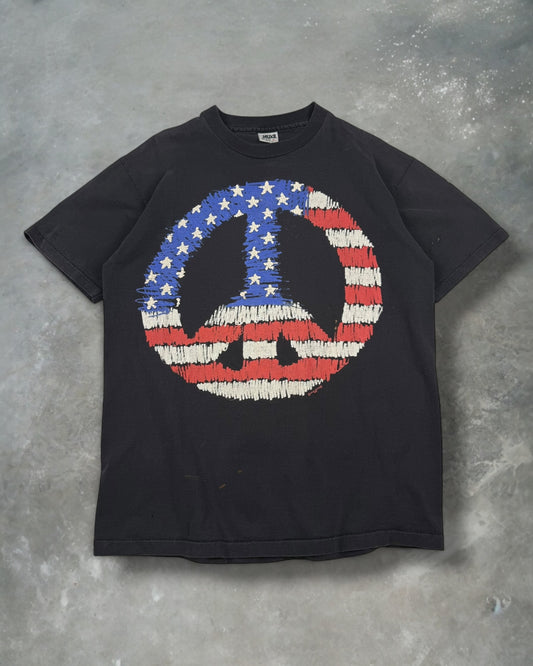 ‘90s USA Peace Tee Sz. XL