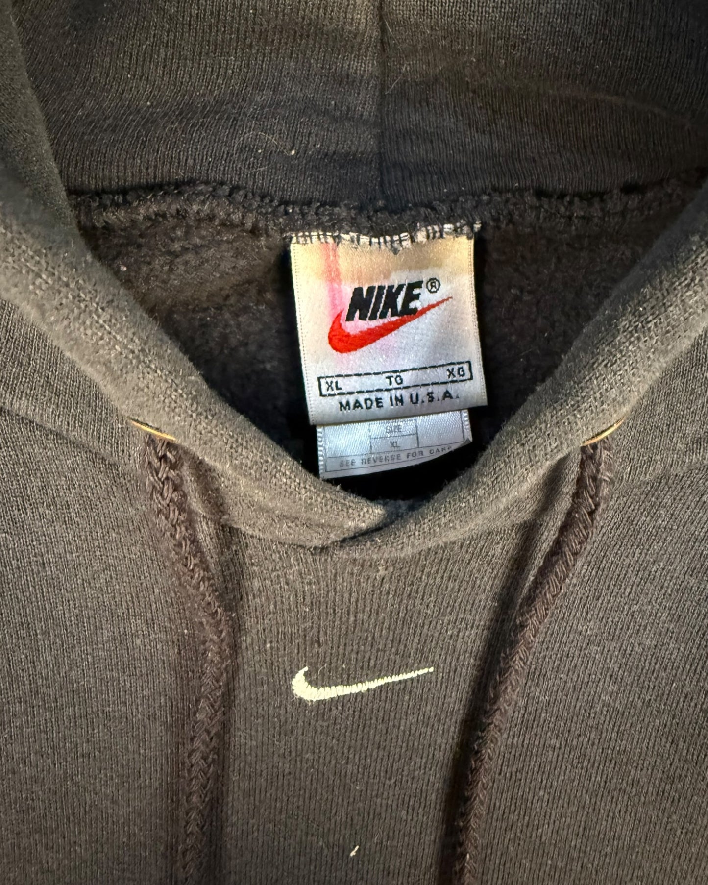 ‘90s Nike Center Swoosh Hoodie Sz. XL