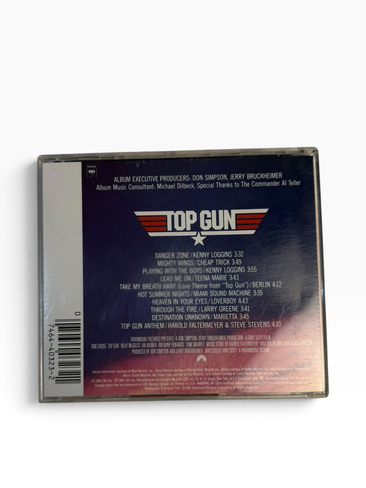 ‘86 Top Gun Soundtrack CD