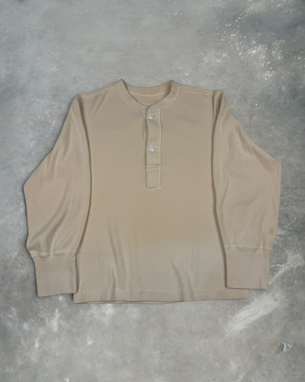 ‘50s Military Henley Long Sleeve Sz. M