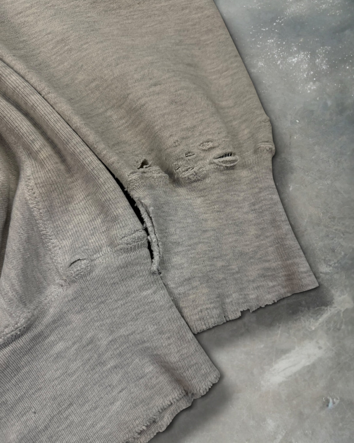 ‘90s Distressed Loyola Academy Lacrosse Champion Reverse Weave Crewneck Sz. XL