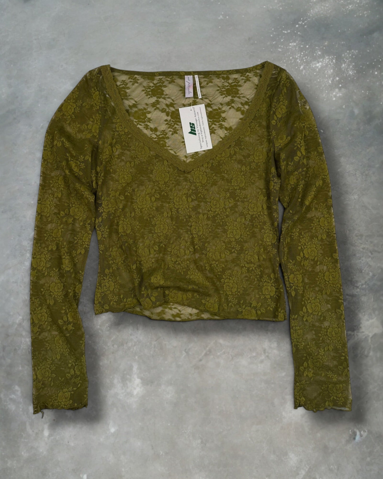 ‘00s Green Out From Under Top Sz. L